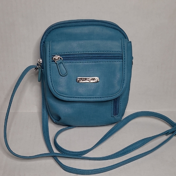 Stylish Blue Crossbody Bag - Picture 1 of 5